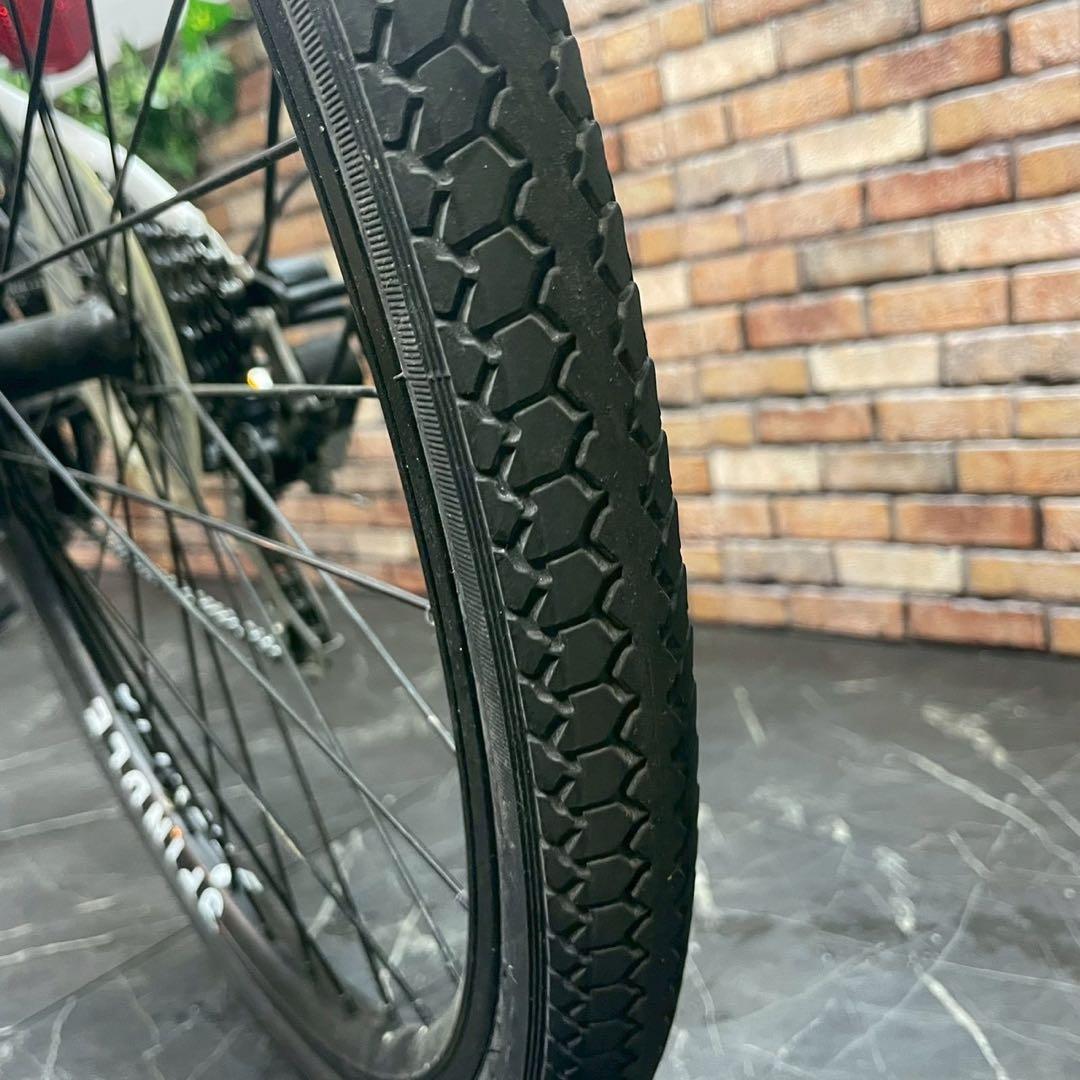 【107】子供用自転車 子供車 SPRNDLE ホワイト 24インチ 変速付き