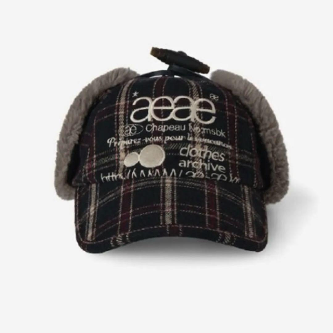 新品未使用☆aeae WEB LOGO TROOPER CAP ブラック