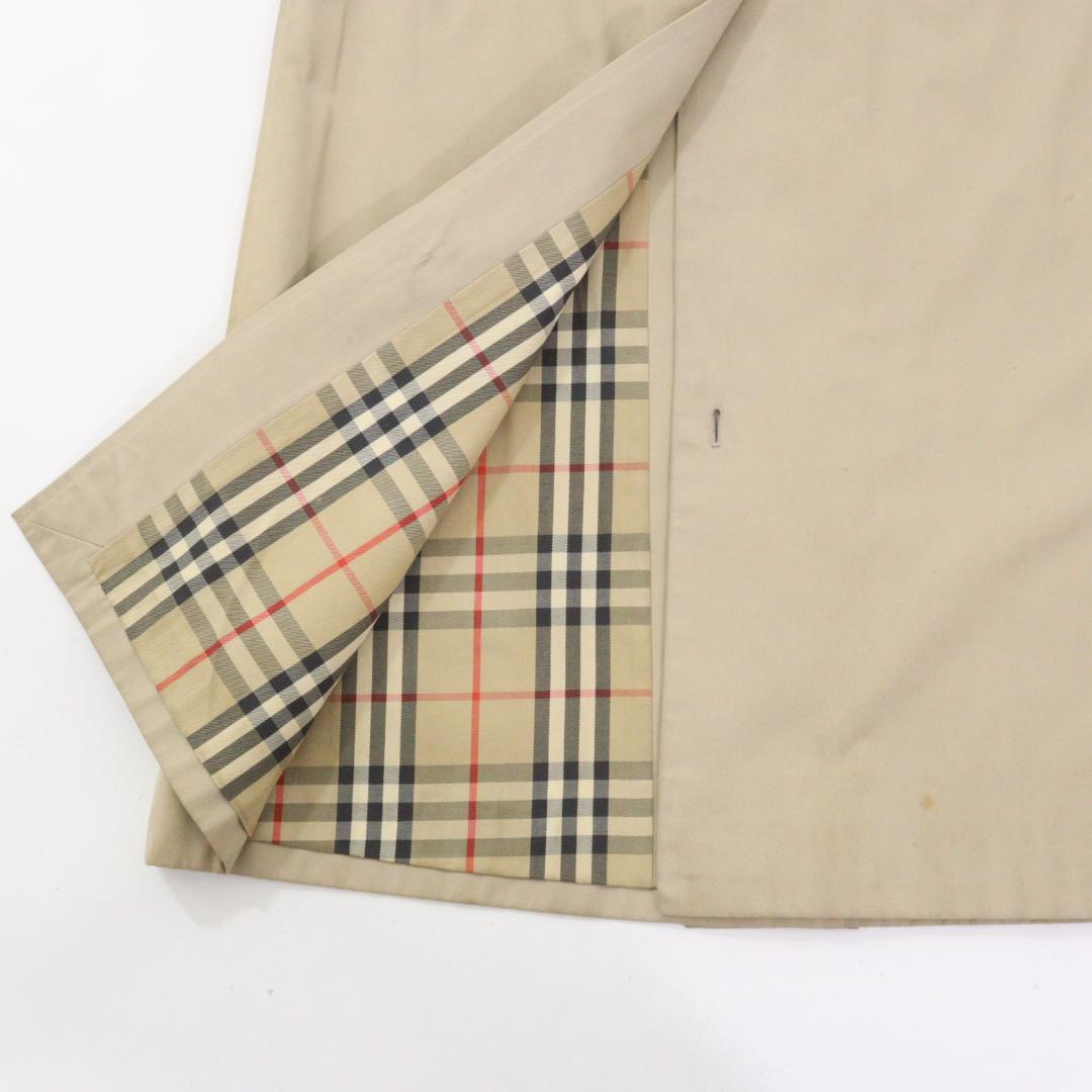 【美品】Burberrys ステンカラーコート ロングコート ノバチェック M