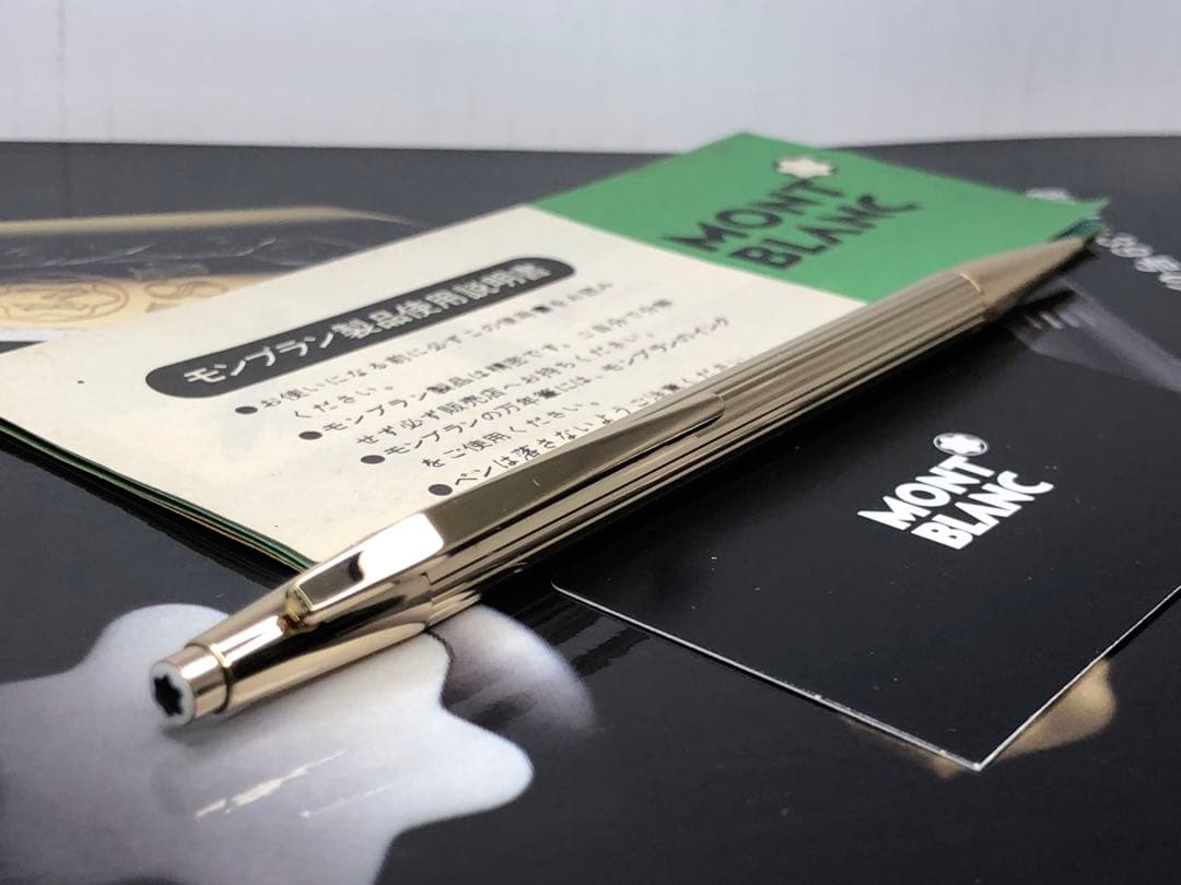 ⭐️金運を呼ぶ黄金の総金張りモンブラン⭐️ノブレスNo1547⭐️稀少価値有る0,9㍉