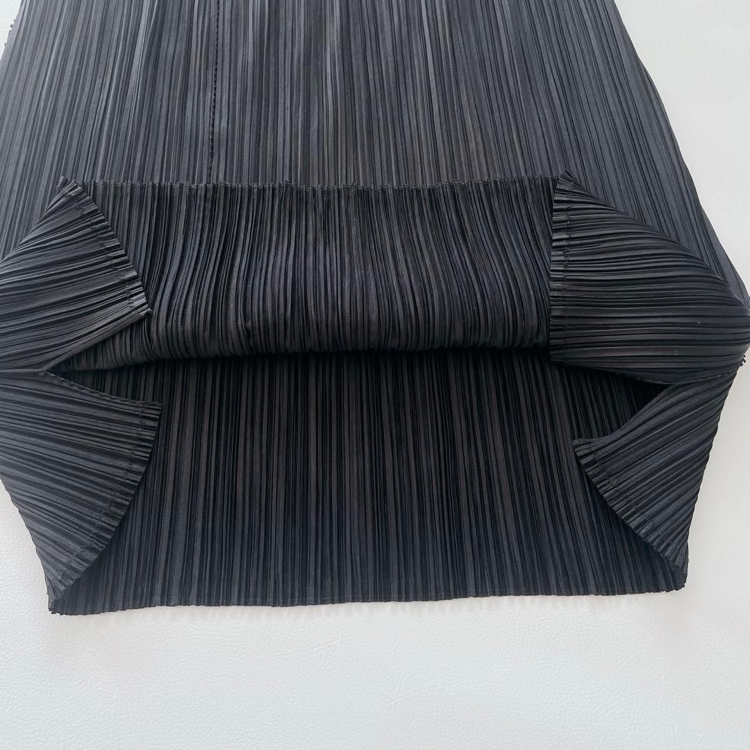 美品✨PLEATS PLEASE プリーツプリーズ フレアスカート　ロング　黒