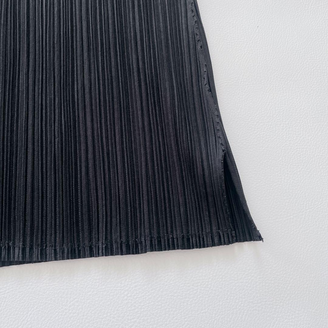 美品✨PLEATS PLEASE プリーツプリーズ フレアスカート　ロング　黒