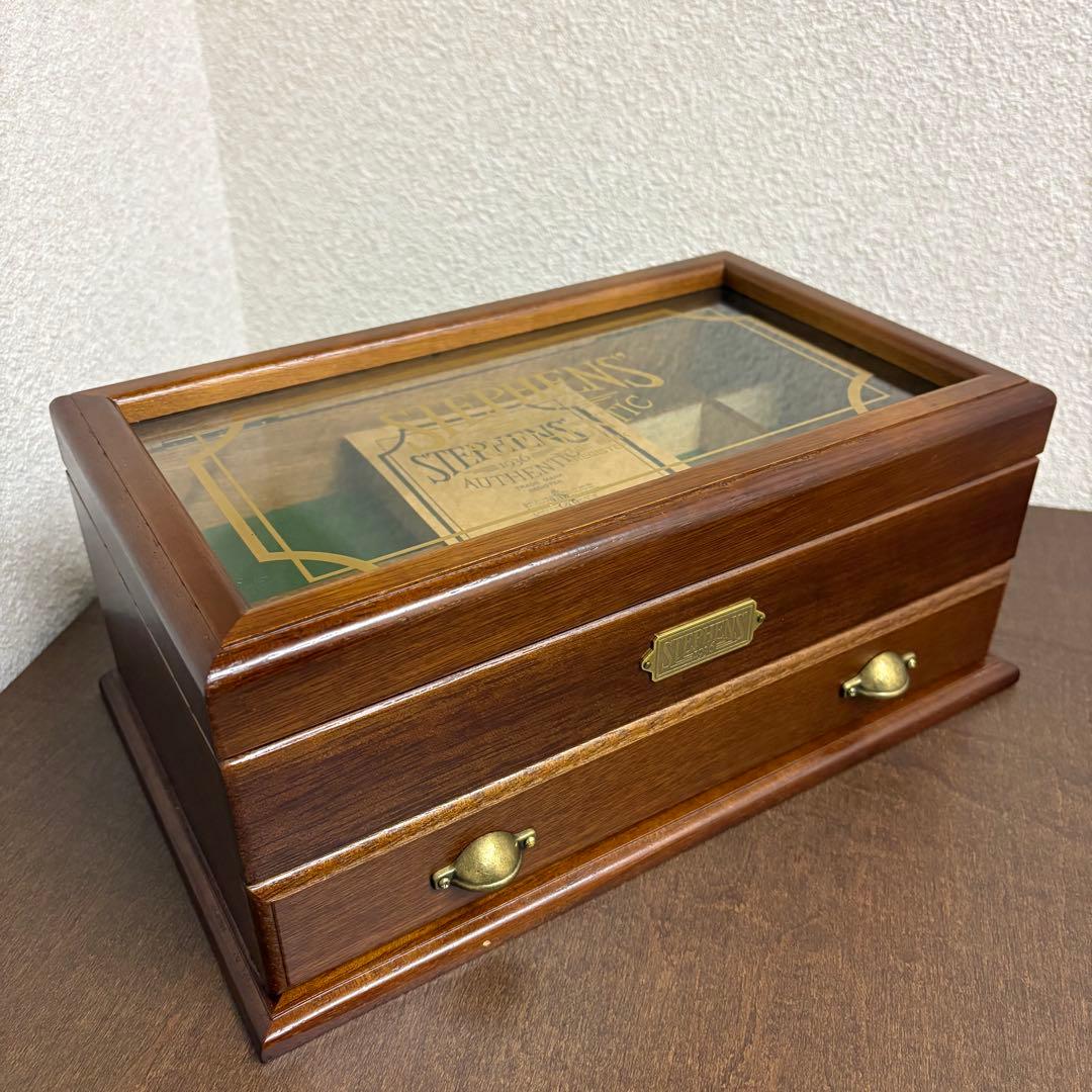 【希少】アンティーク stephens 1936 二段 コレクションケース　指輪