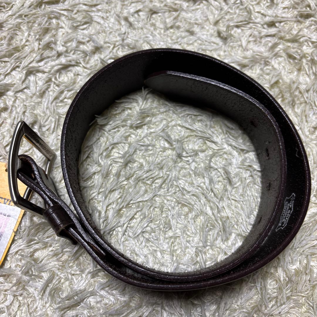 タグ付 リアルマッコイズ BUCO 本革レザー 太ベルト 28 ブラウン