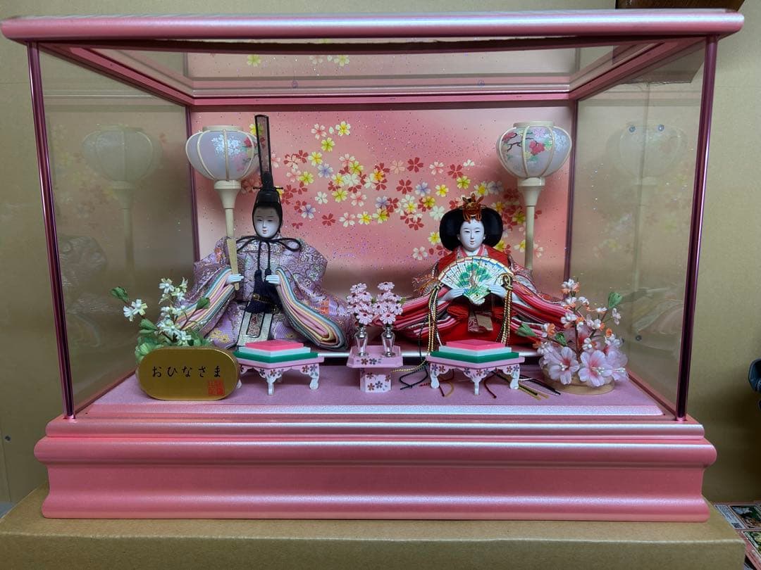 雛人形 ケースタイプ ピンク 63,000円