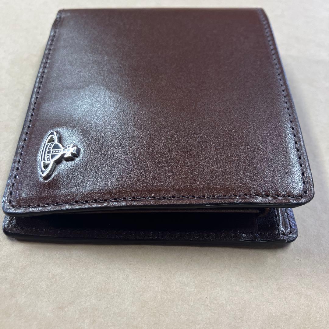 未使用品vivienne westwood2つ折り財布ブラウン