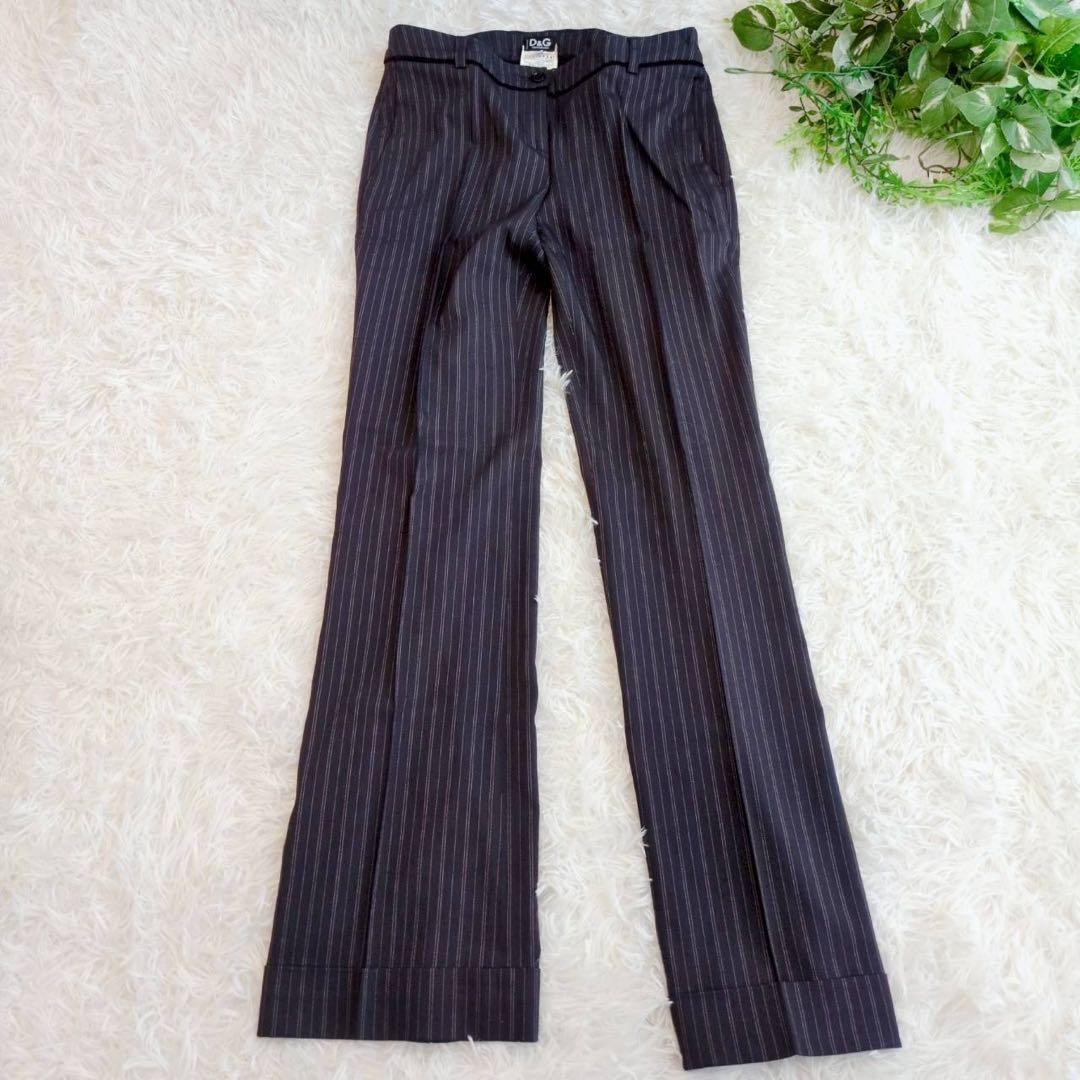 D&G スーツ セットアップ ストライプ ペイズリー ベロア パンツ ジャケット