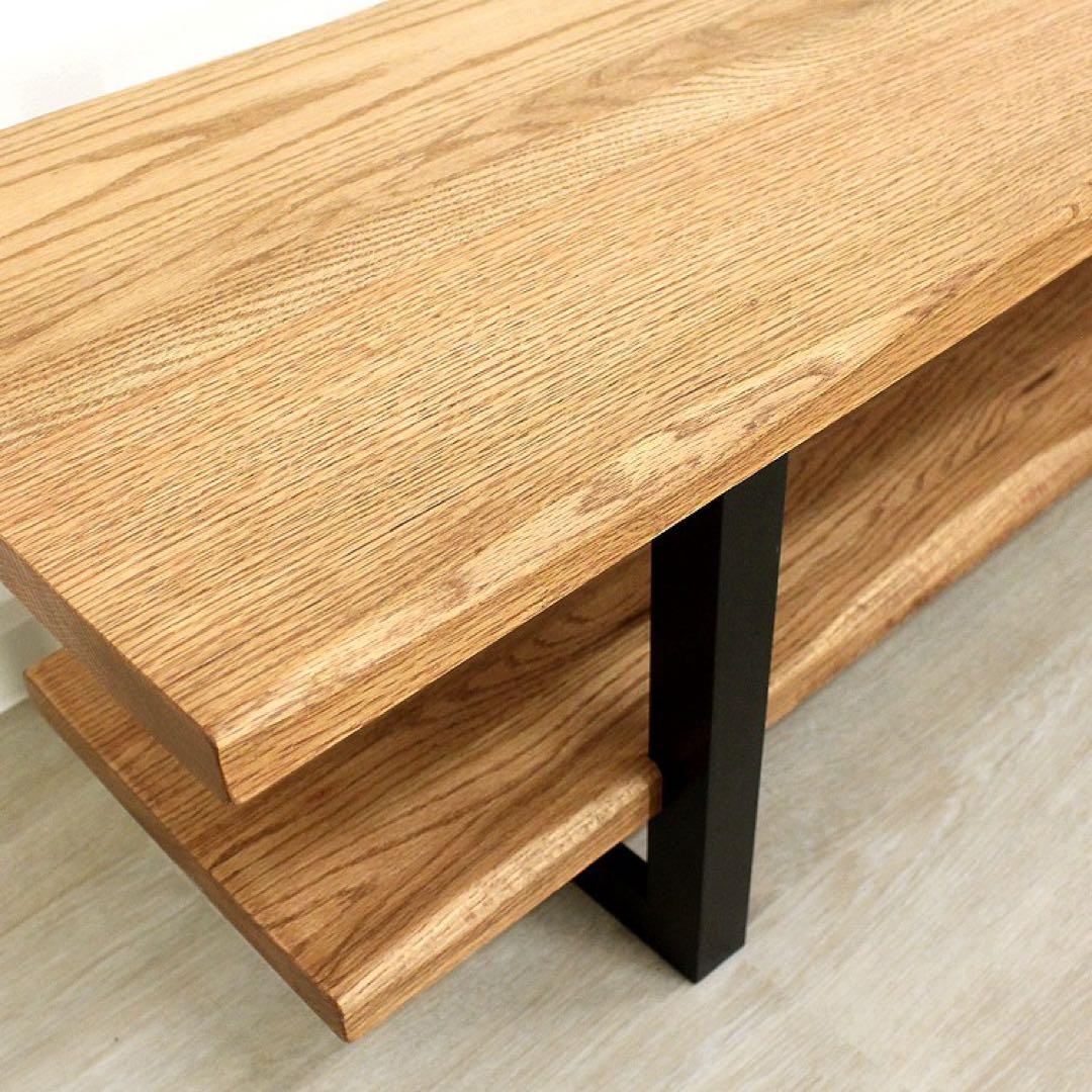 新品☆モダンなテレビボード テレビ台 オープンボード ローボード オーク無垢