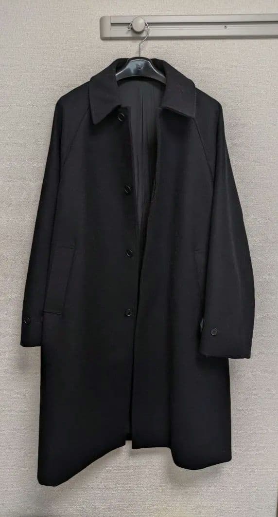 steven alan 黒 ステンカラーコート