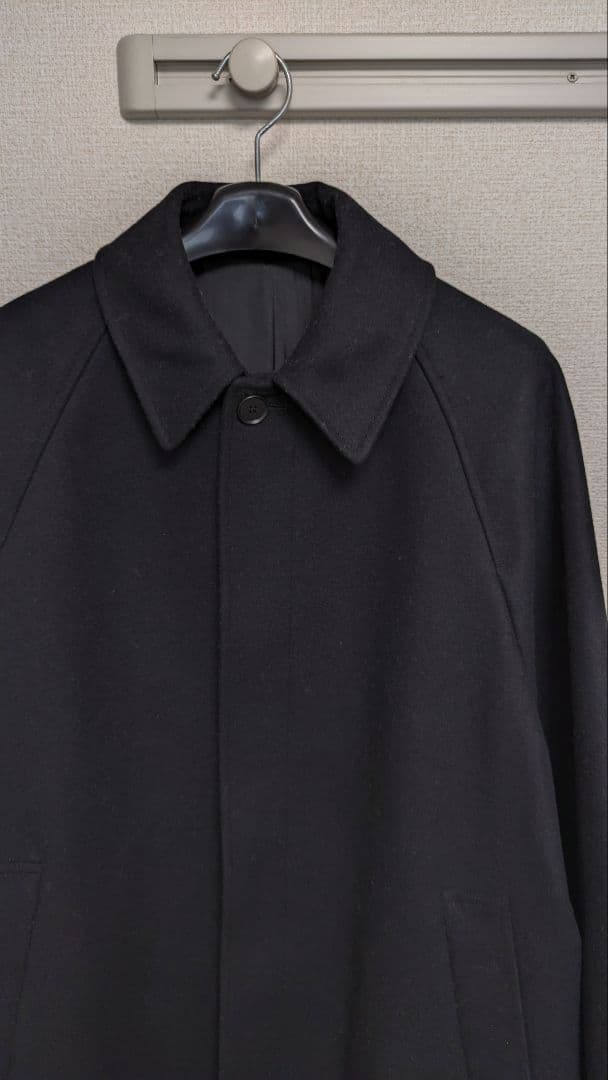 steven alan 黒 ステンカラーコート