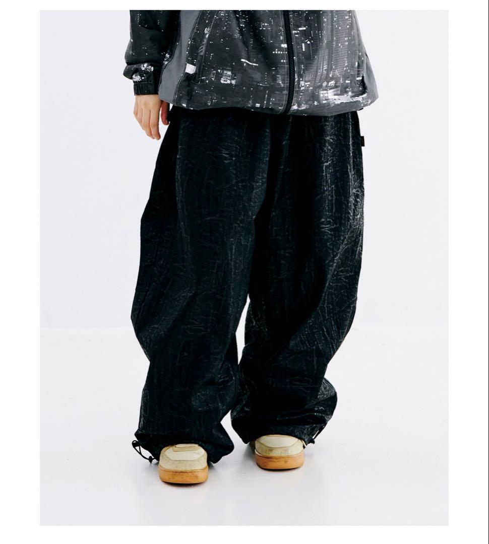 スノーボード PANTS BLACK LEATHER