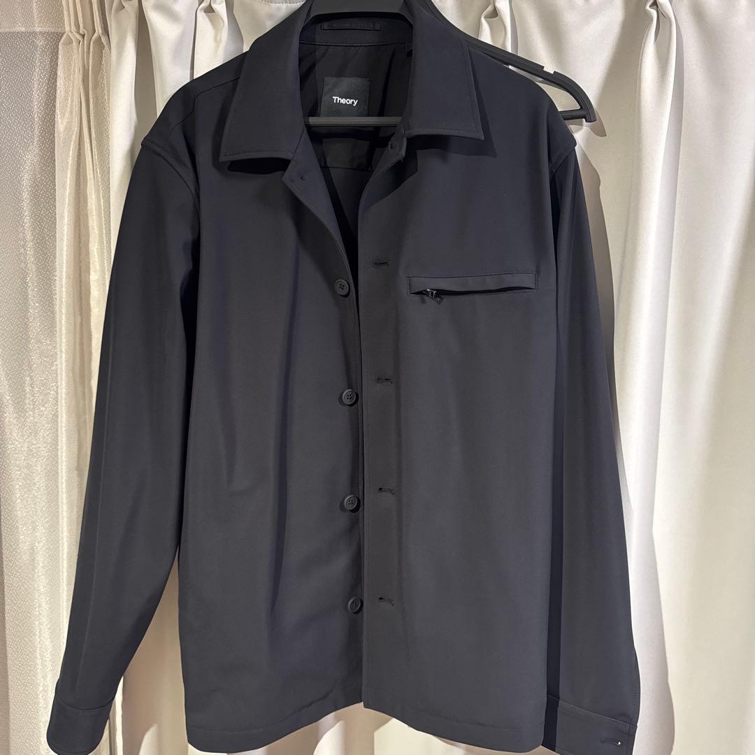Theory ブラック オーバーシャツ M