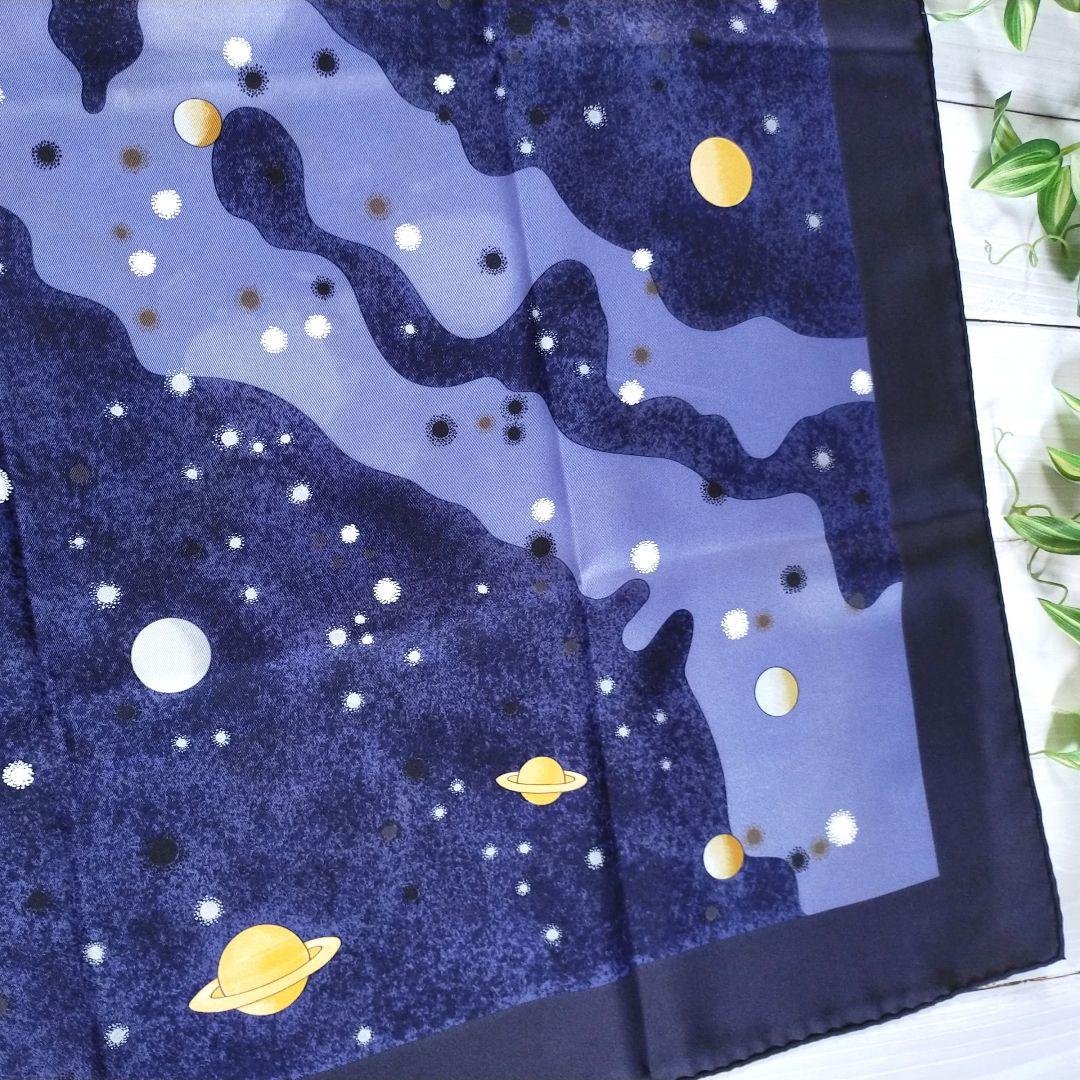 HERMES カレ90　la voie lactee 天の川 　スカーフ