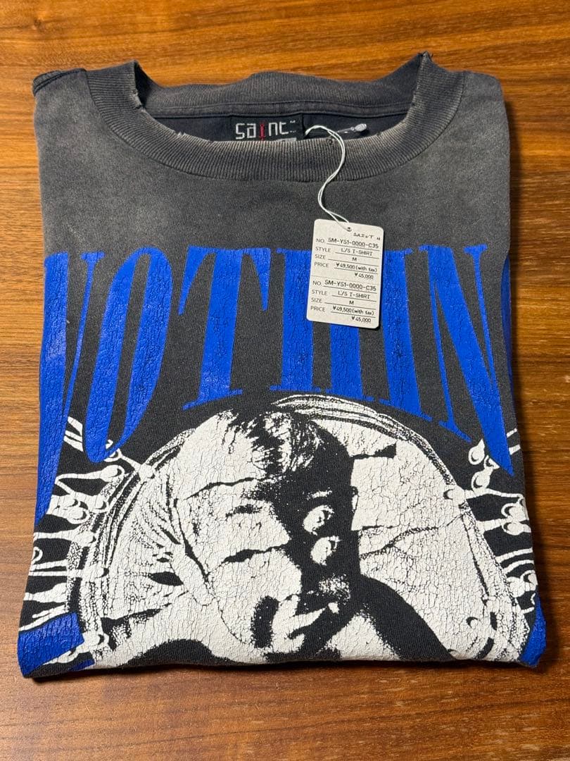 SAINT MICHAEL KK_LS TEE NOTHING IMP ロンT