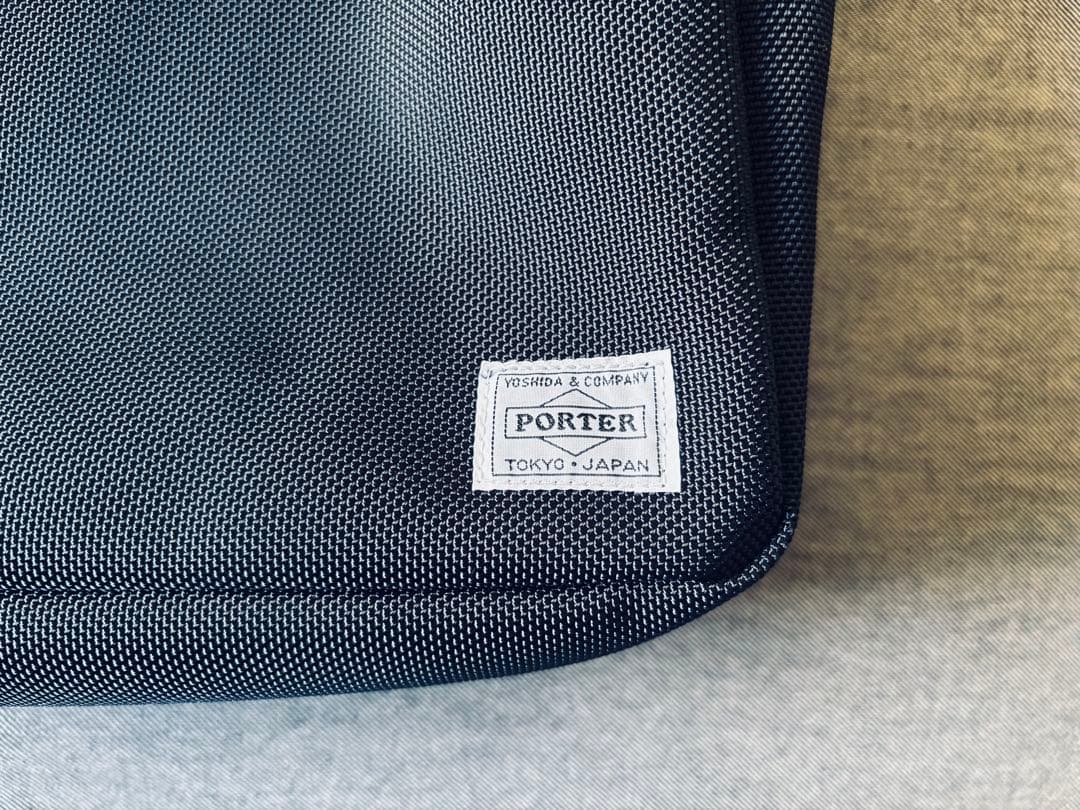 シ*ッ様 【ほぼ未使用】PORTER 縦型トートバッグ ネイビー ビジネス対応