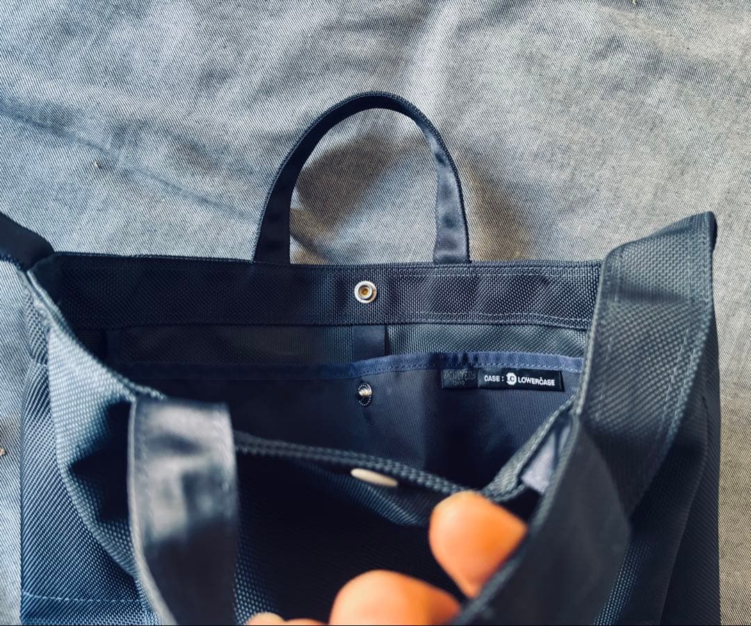 シ*ッ様 【ほぼ未使用】PORTER 縦型トートバッグ ネイビー ビジネス対応