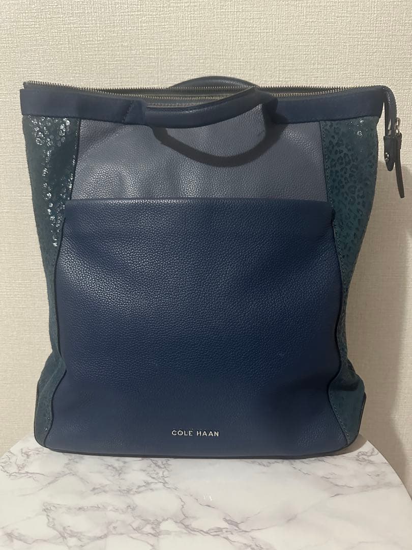 COLE HAAN ネイビー リュック バック
