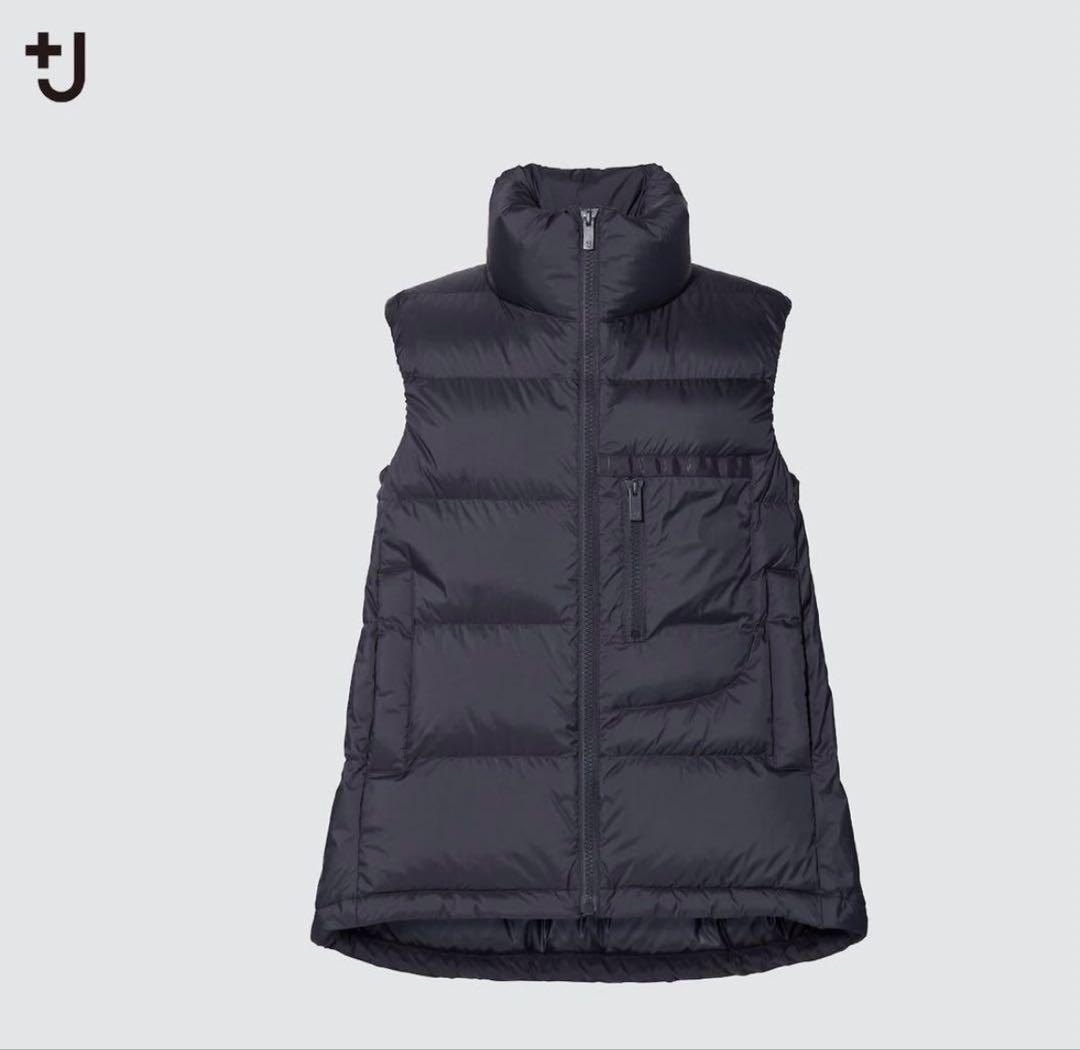 UNIQLO ダウンボリュームベスト +J 黒 Mサイズ