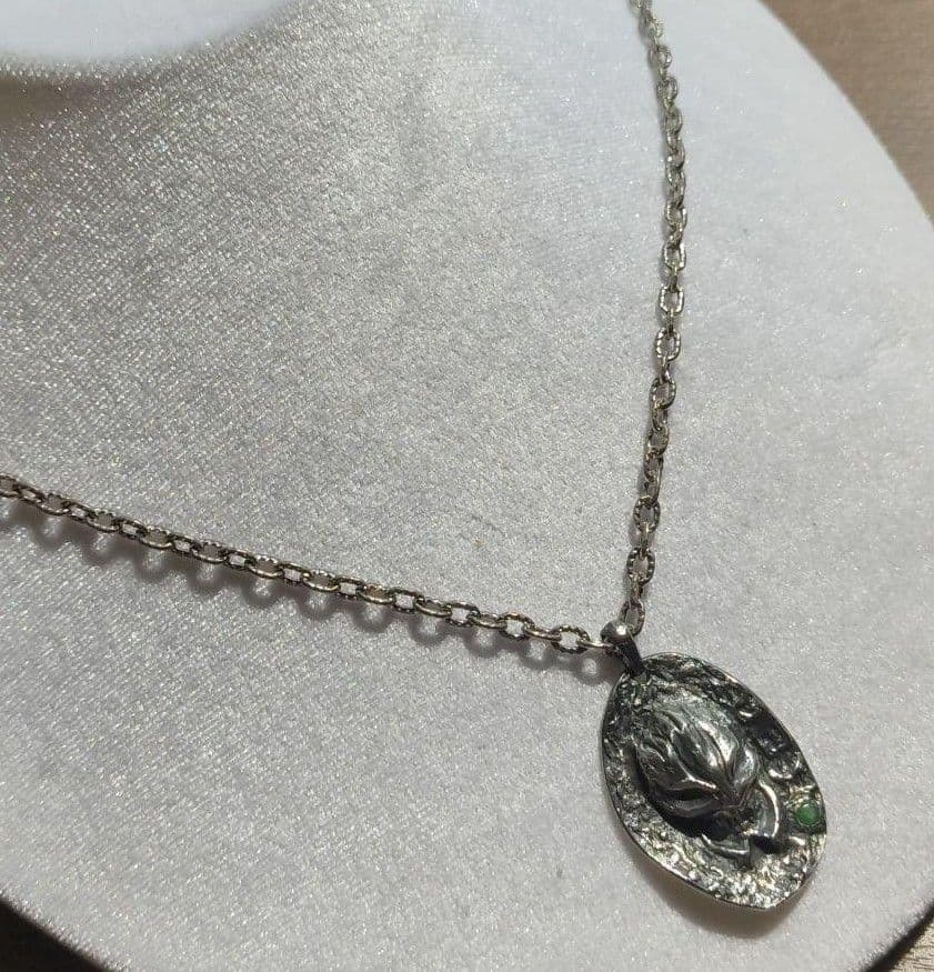 【匿名配送】新品 ハンドメイド一点物 シルバー(純銀)クリーチャー ネックレス