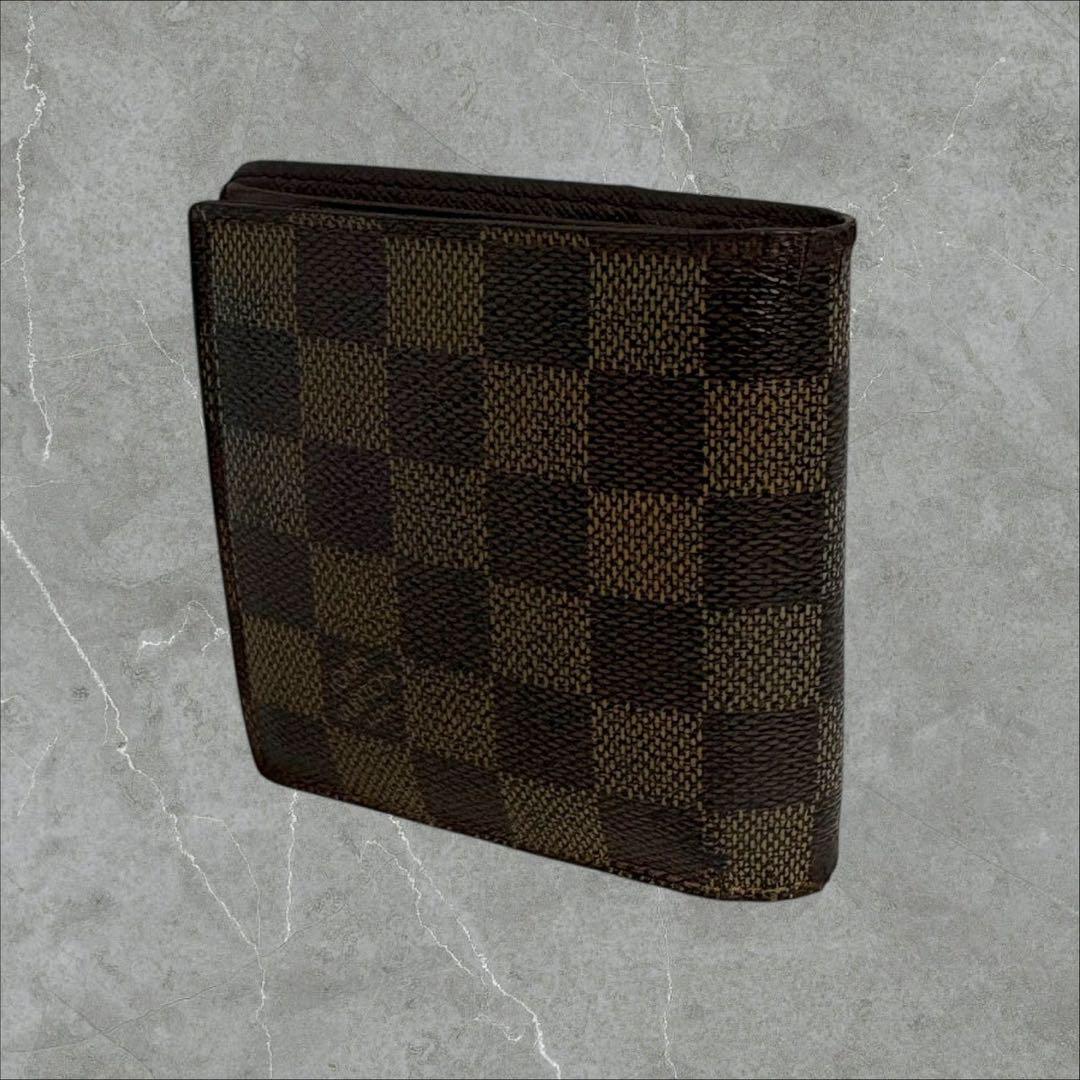 美品✨ ルイヴィトン 財布 ポルトフォイユ マルコ ダミエ柄　二つ折り財布