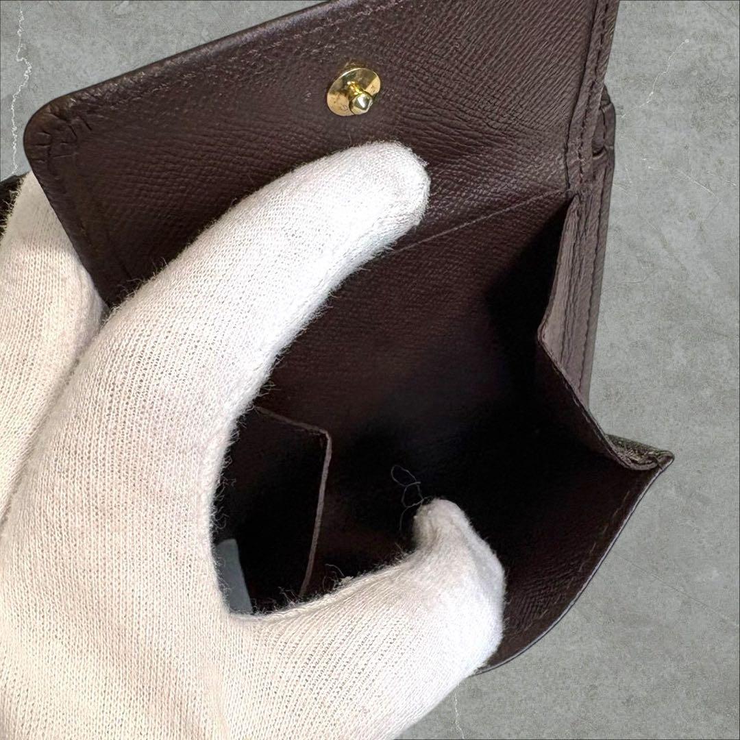 美品✨ ルイヴィトン 財布 ポルトフォイユ マルコ ダミエ柄　二つ折り財布