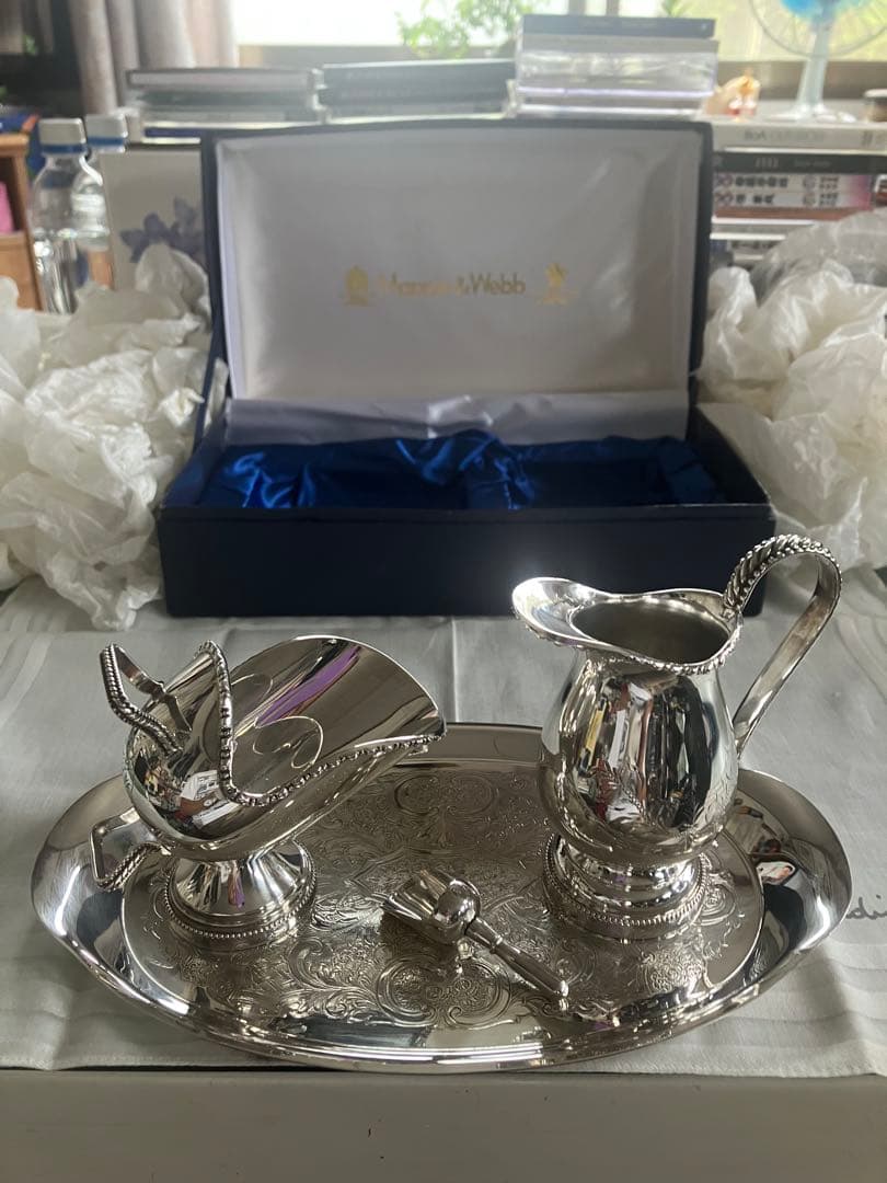 セール マッピン&ウェッブ ポット 他4点セット銀製品 シルバーウェア英国製
