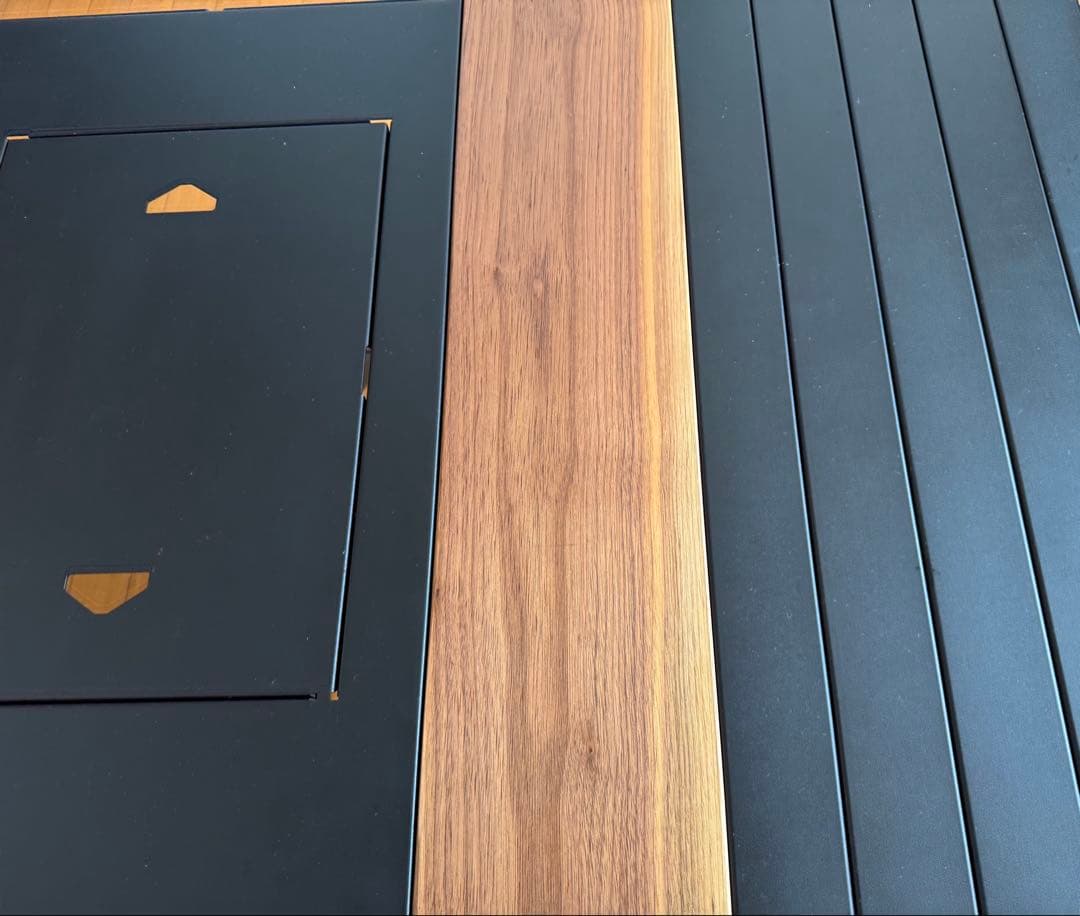 ラーテルワークス　ウッドパネルテーブル120