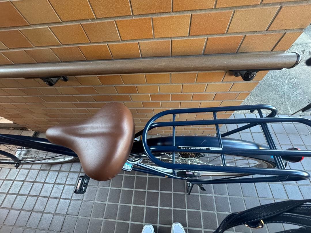 (世田谷区引渡し)ネイビーブルー 26インチ シティサイクル