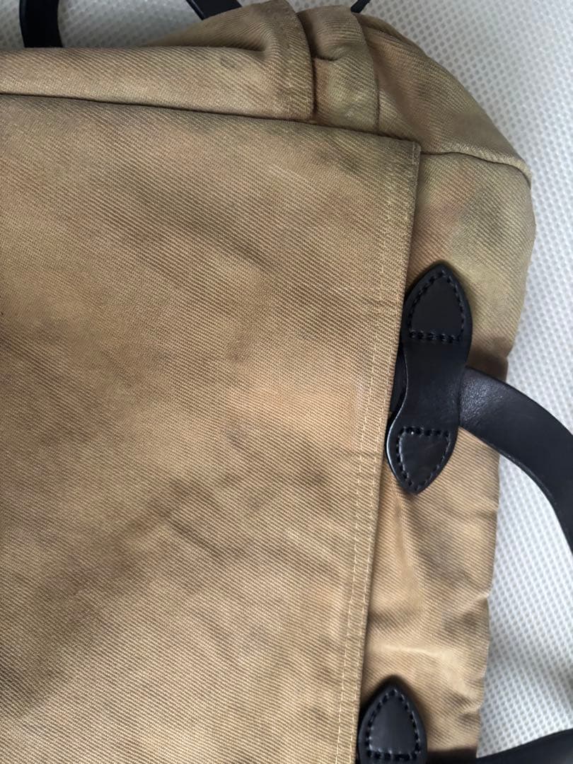 ピ*牧様 ベージュキャンバストートバッグfilson フィルソンラギッドツイル