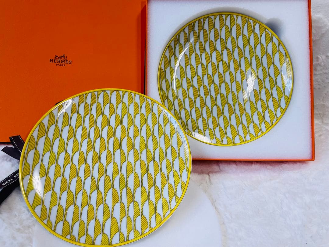 新品未使用 エルメス デザートプレート 2枚  ソレイユ