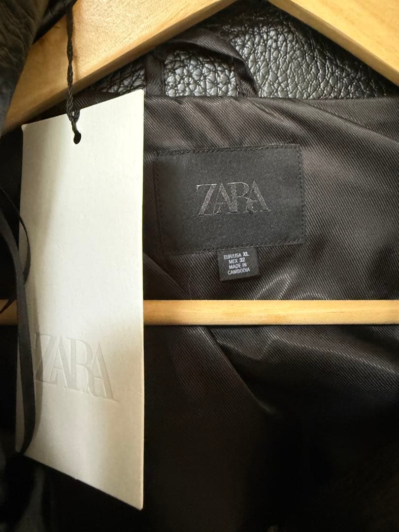 ZARA フェイクレザージャケット　XL 完売品