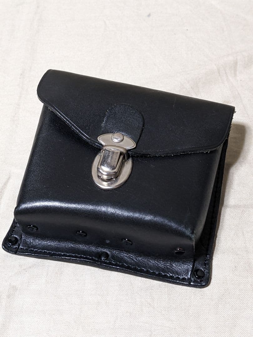 専用　昭和　白バイ　警官　交通機動隊 切符　書類　小物入 ベルト用バッグ　2点