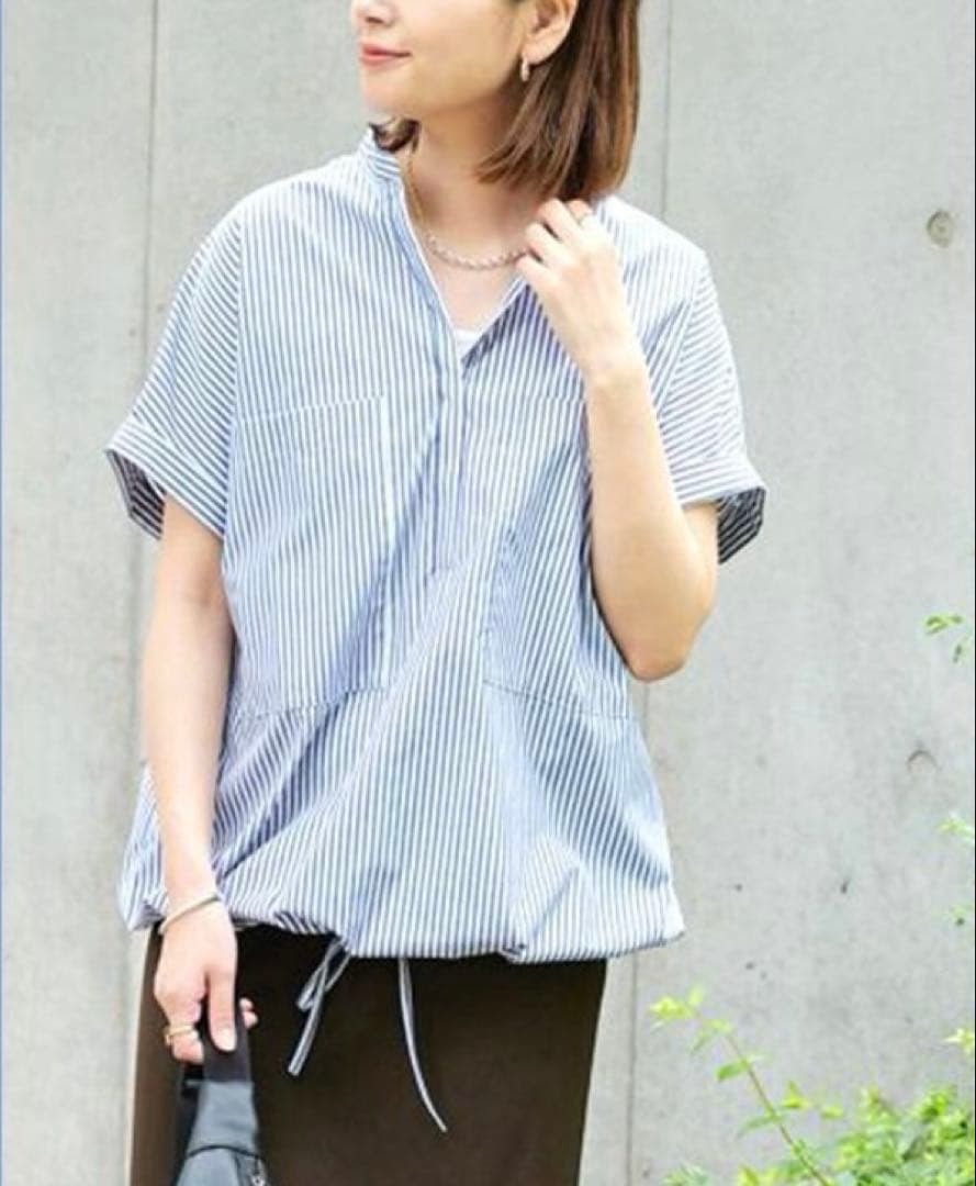 【美品】JOURNAL STANDARD リネンコットン スキッパーシャツ
