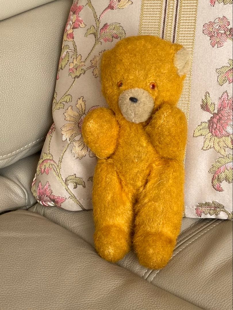 DDR ベア　黄色 アンティークベア