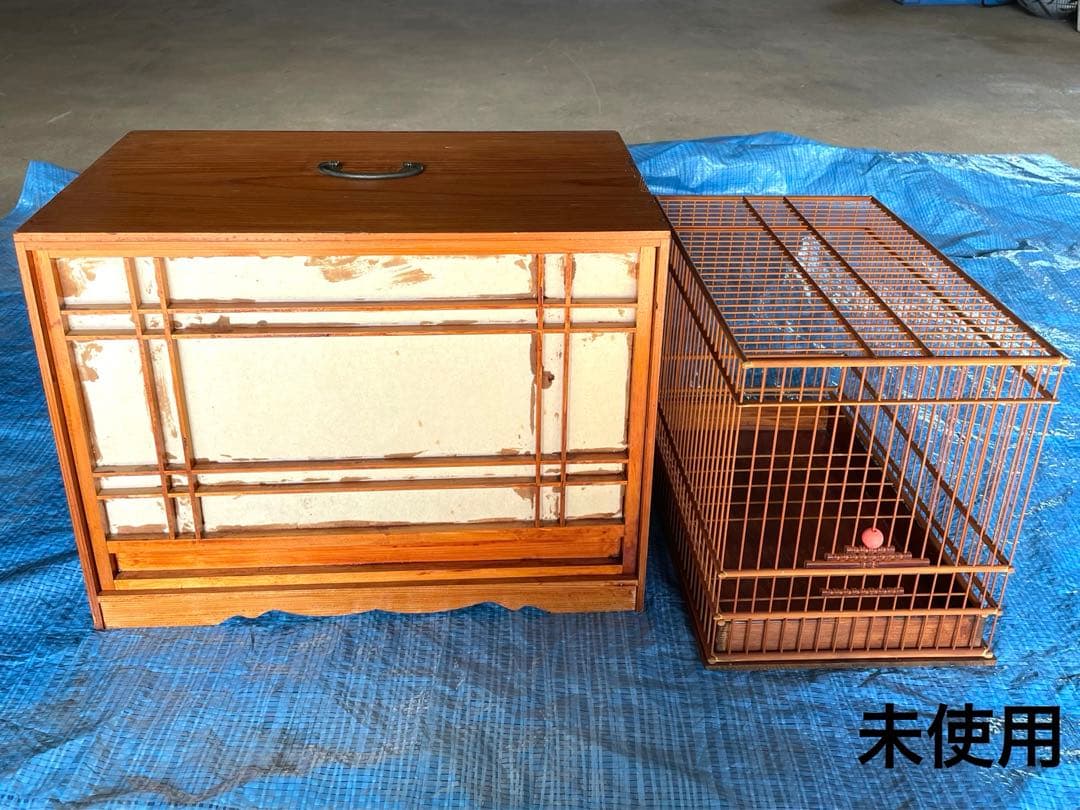 #7 鳥かご　寝箱　手作り　昭和　レトロ　セット　未使用