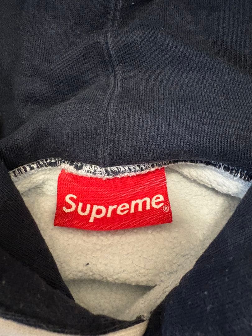 Supreme フード付き パーカー ライトブルー 水色