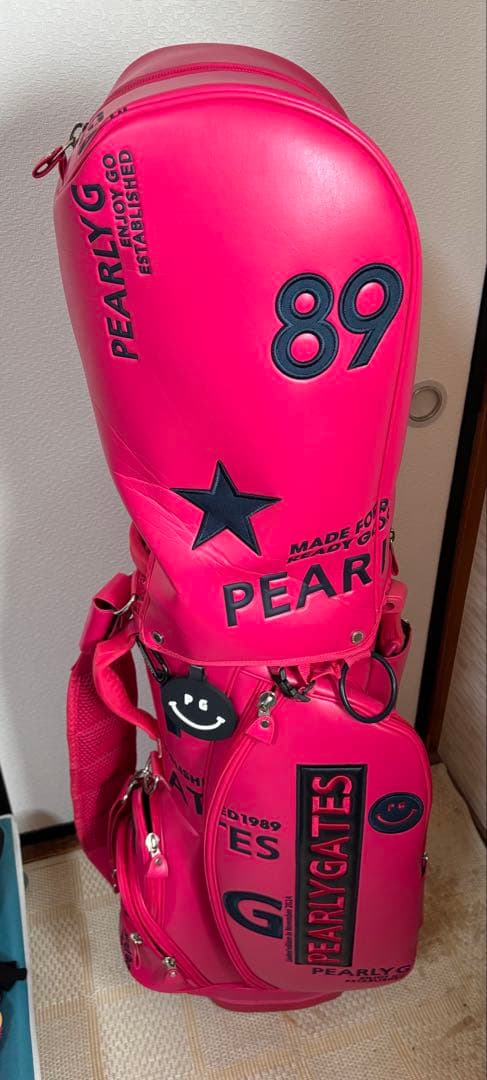 新品 PEARLY GATES キャディバッグ ピンク ゴルフ パーリーゲイツ