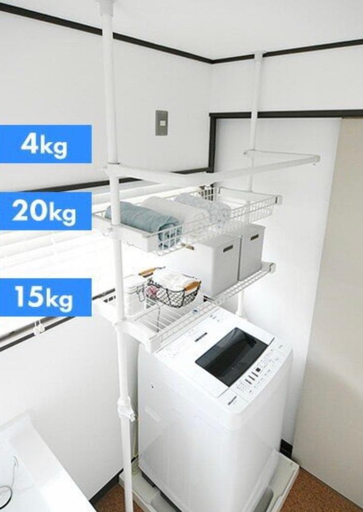 洗濯機の棚