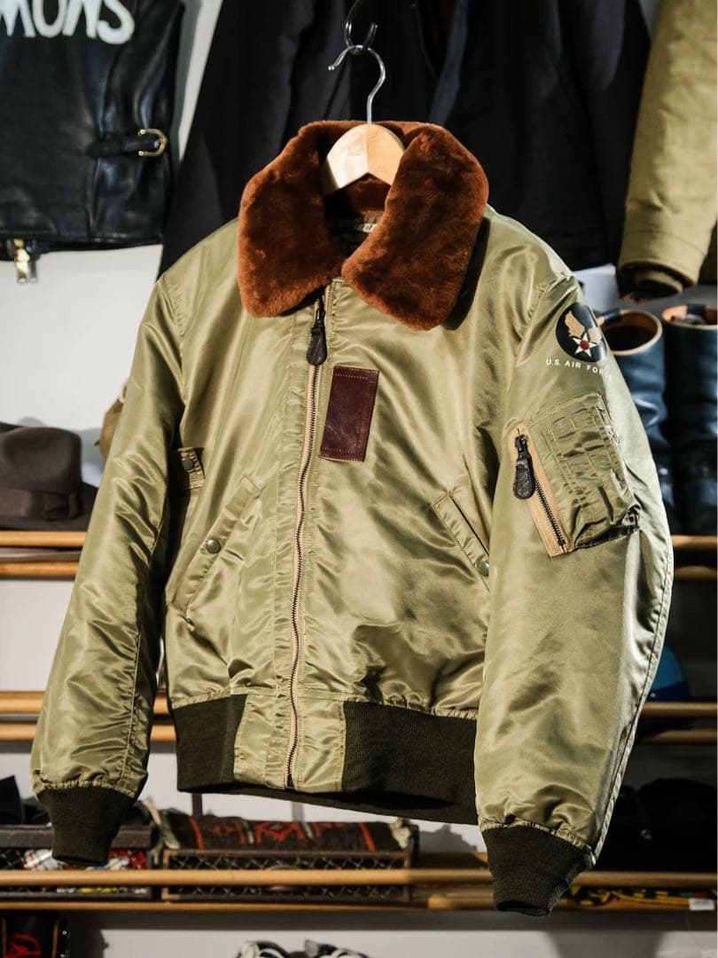 希少 B-15B 初期型 復刻 MA-1 no.3220規格 馬革38（M）