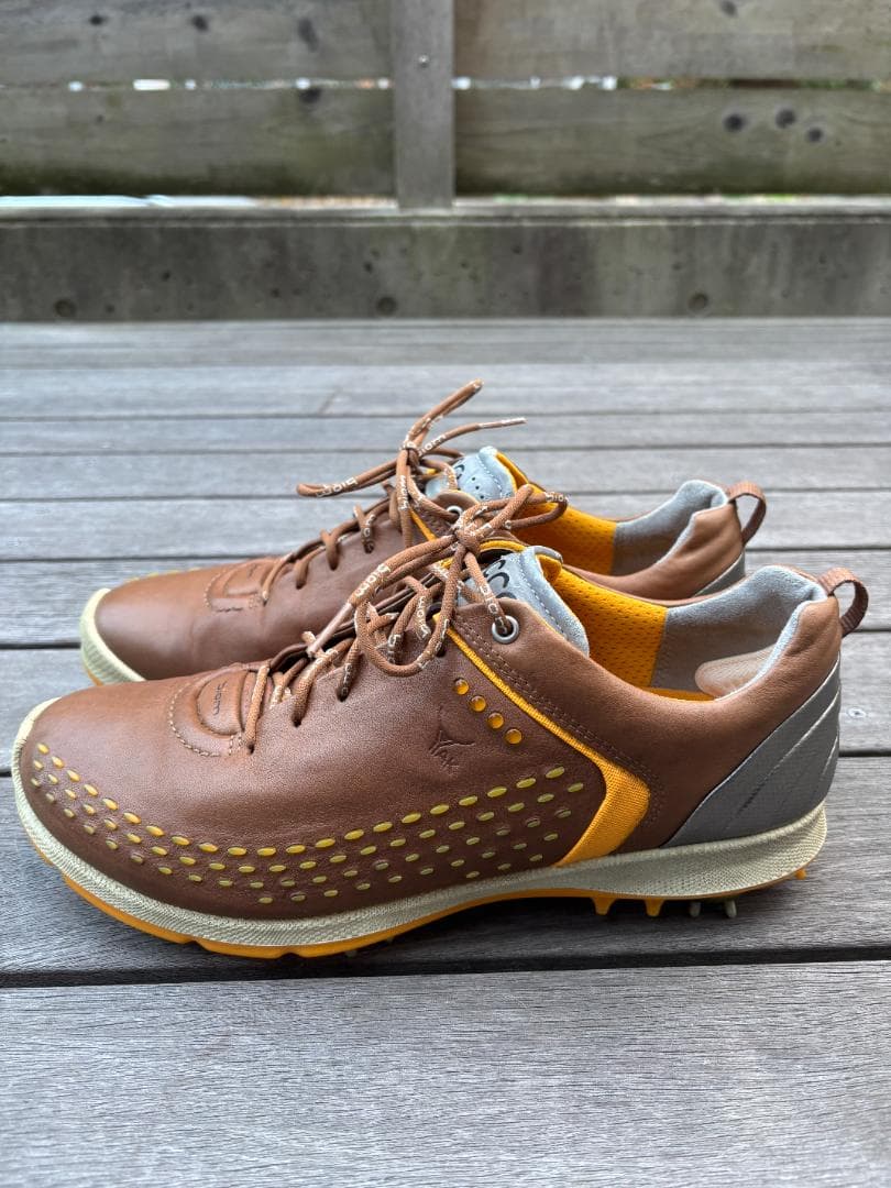 【高級】ECCO エコー ゴルフシューズ BIOM G2 ヤクレザー 43