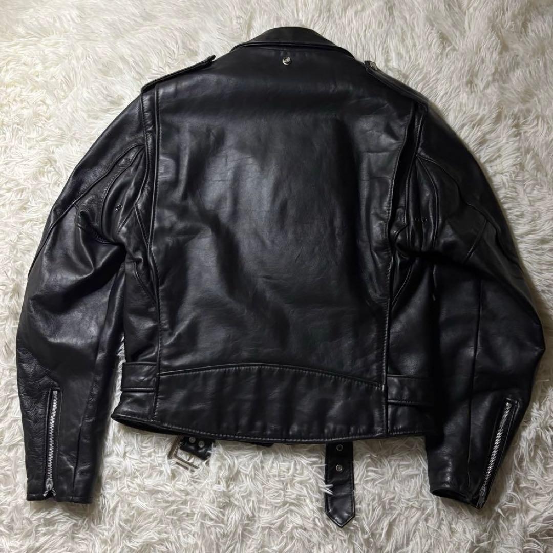 美品✨Schott USA製 ダブルライダース 硬革 38