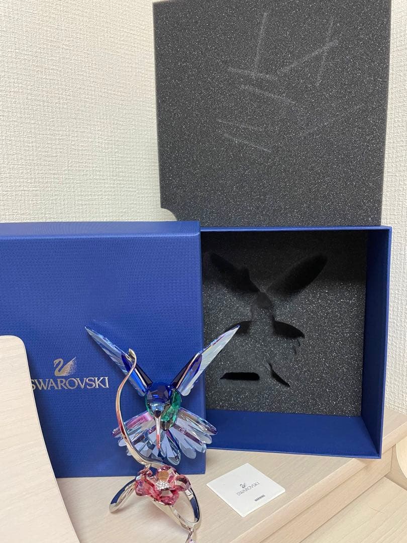 【正规品箱付】レアスワロスキー　ハチドリクリスタル
