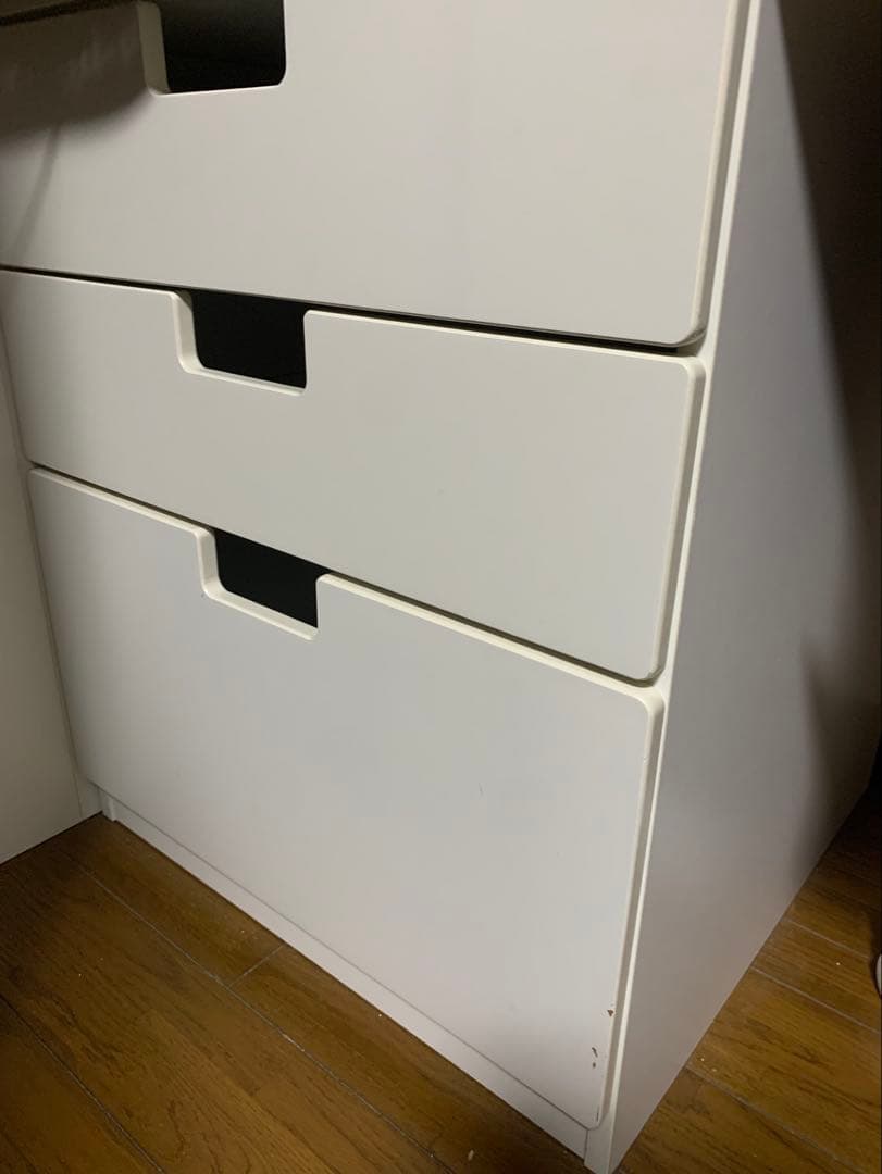 IKEA SMÅSTAD ロフトベッド 引出付きデスク　専用椅子と電気付