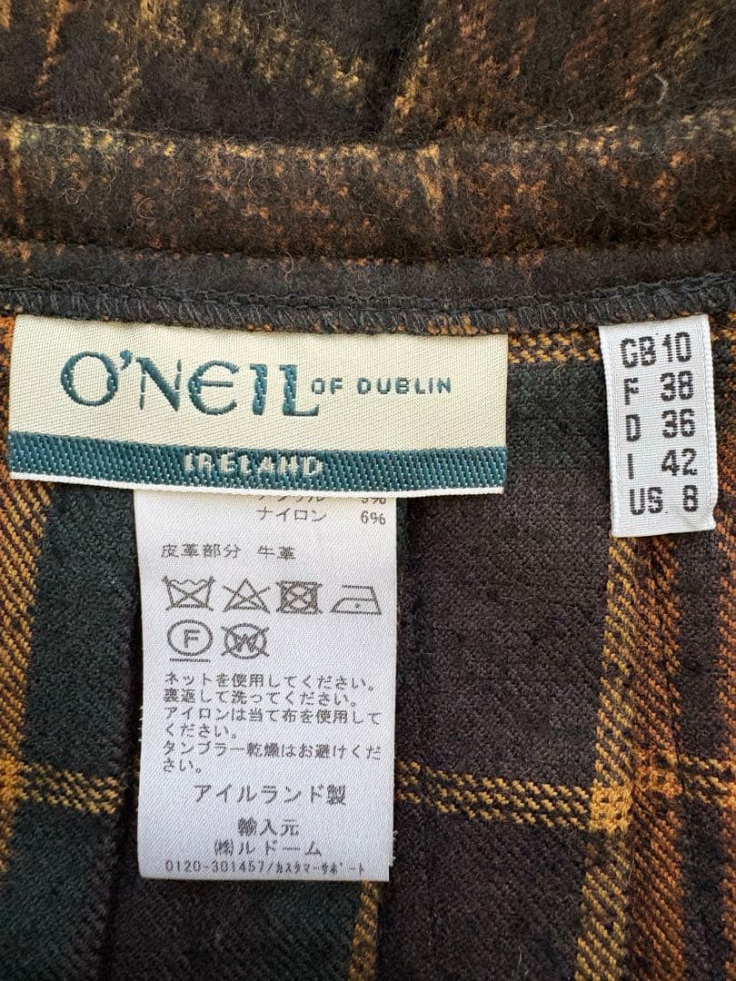 IENA別注ONEIL OF DUBLINオニールオブダブリン チェックスカート