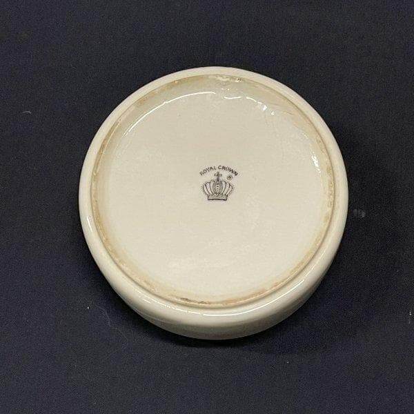 Vintage  CROWN 陶器製 小物入れ ロイヤルクラウン