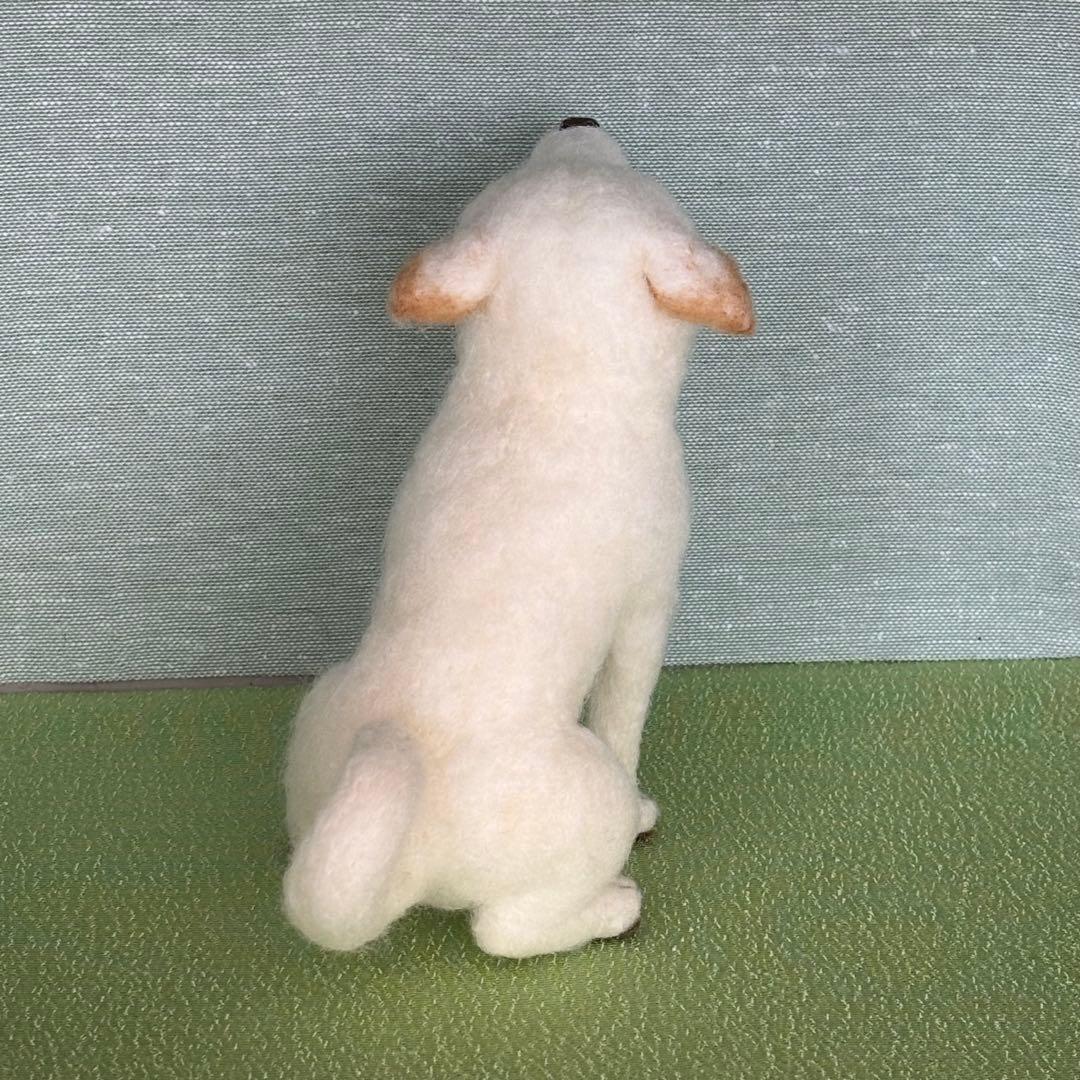柴犬　白柴　羊毛フェルト　ハンドメイド　No.94