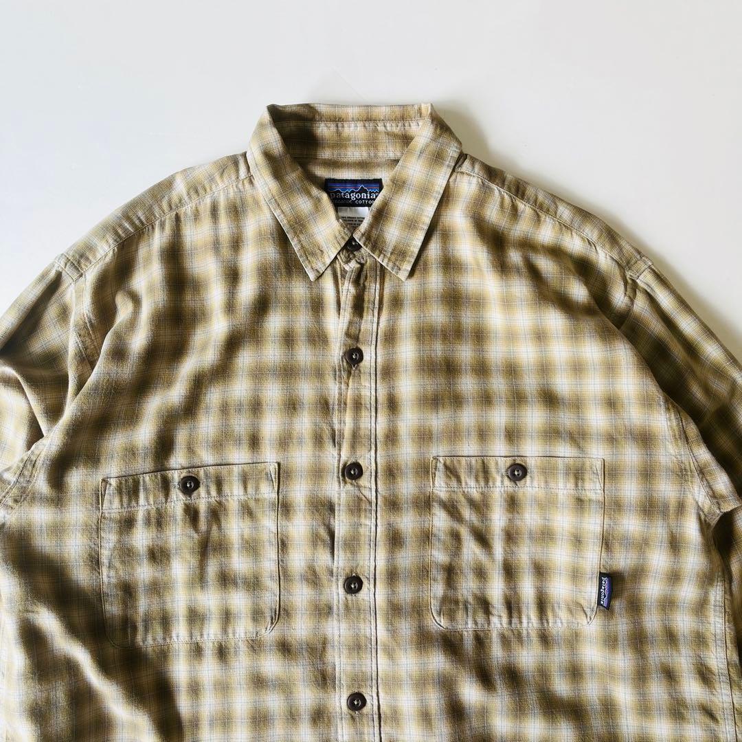 Patagonia 2005年製 L/Sフランネルシャツ オンブレ ルーマニア製