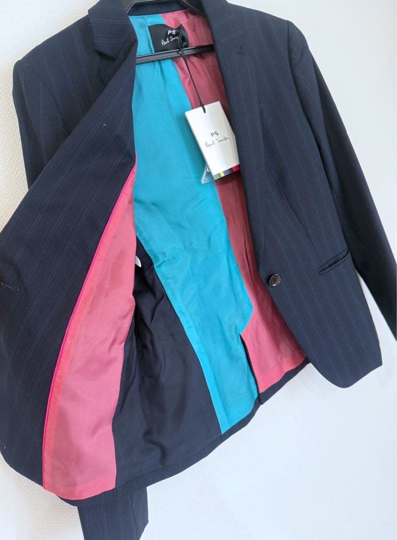 新品タグ付き　PS Paul Smith スーツ　セットアップ　ネイビー