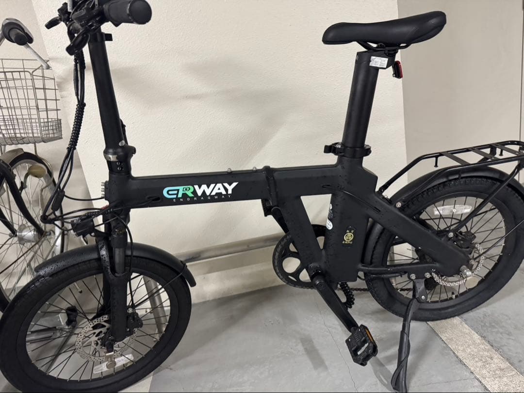【美品】ERWAY-a02電動アシスト自転車 ブラック