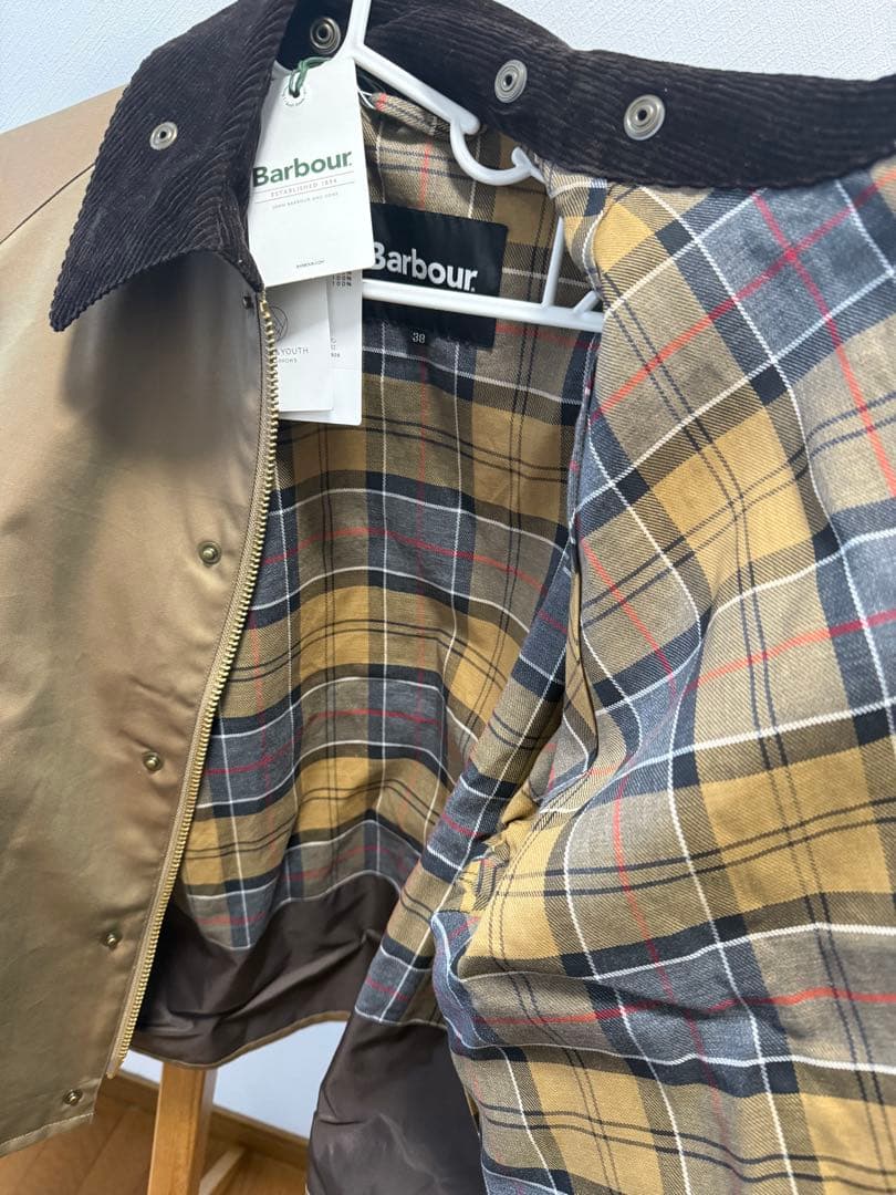 専用です 新品 別注Barbour トランスポート ノンオイル サイズ38